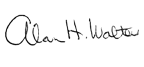Alan Walters signature